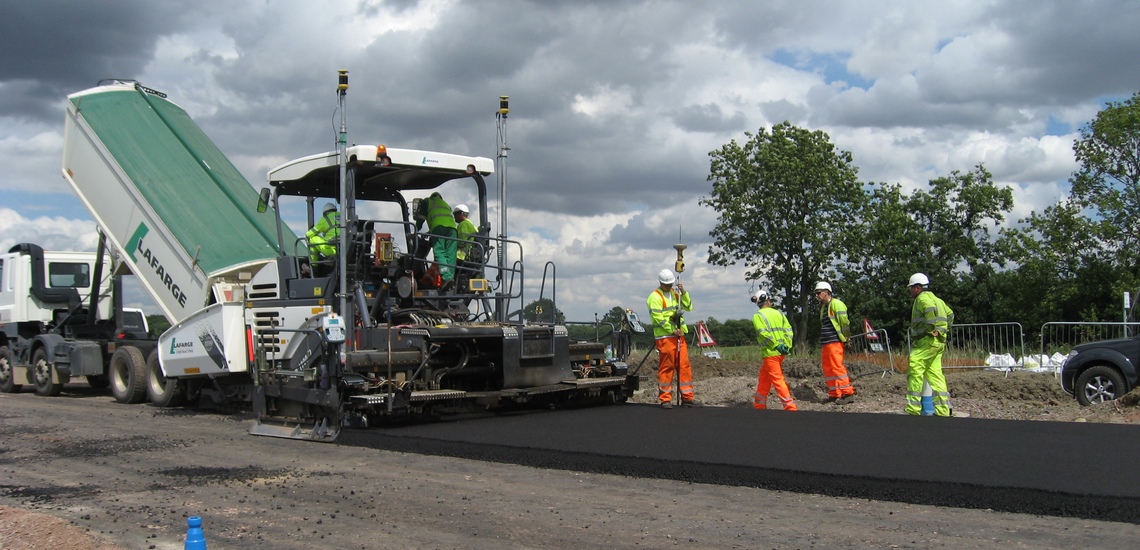 3D mmGPS для асфальтоукладчиков