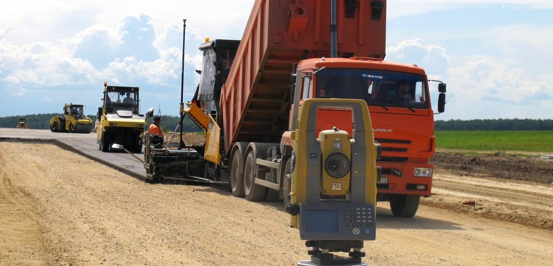 3D LPS для асфальтоукладчика